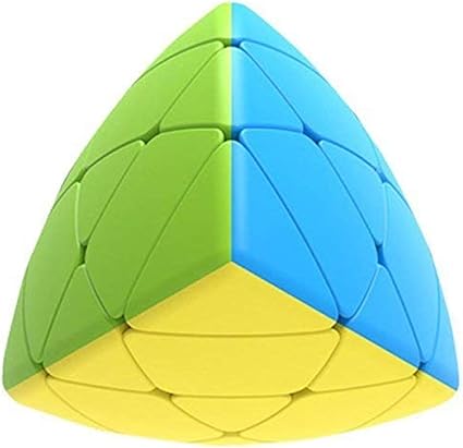 vGRASSP Pyramorphix Cube Game for Kids & Adults (Stickerless Pyramid Cube - Multicolour)
