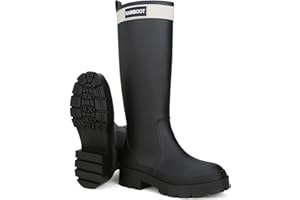 Lezzglt Rain Boots for Women Waterproof Anti-Slip Feature Rubber Boots Women's Garden Rain Boots & Shoes Rain Boots Women Rub