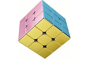 HELLOCUBE Cyclone Boys 3x3 Speed Cube Macaron Magnetic Stickerless Reflective Mirror Reflective, Magic Cube 3x3x3 Puzzle Toys