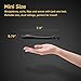 AmoVee Mini Flat Iron Smart Ceramic Tourmaline Hair Straightener Negative Ionic Technology for Travel, Blackthumb 1