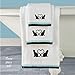 Watching Cats Embroidered Towel 3 Piece Set, Washcloth, Hand towel, and Bath Towel