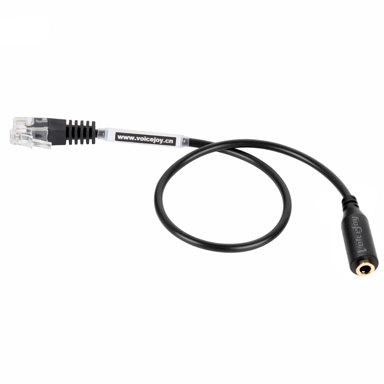 Photo 1 of VoiceJoy 3.5mm Smartphone Headset to RJ9 Adapter Cable - 3.5mm Headphone Converter to Office Telephone IP Phones