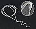 Suyi Exquisite Thin Layered Sequins Choker Necklace Women Girl Lady Long Chain Pendant Necklace A-Silver