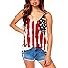 ASHERANGEL Women American Flag Print Tank Top