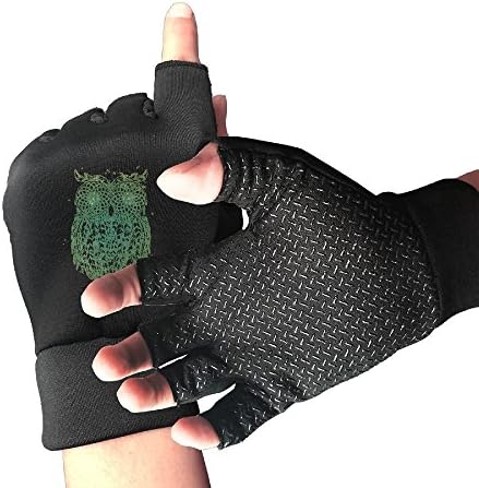 Owl Dream Catchers Arthritis Gloves Training Nursing Grip Gloves Open Finger For Men &amp; Women