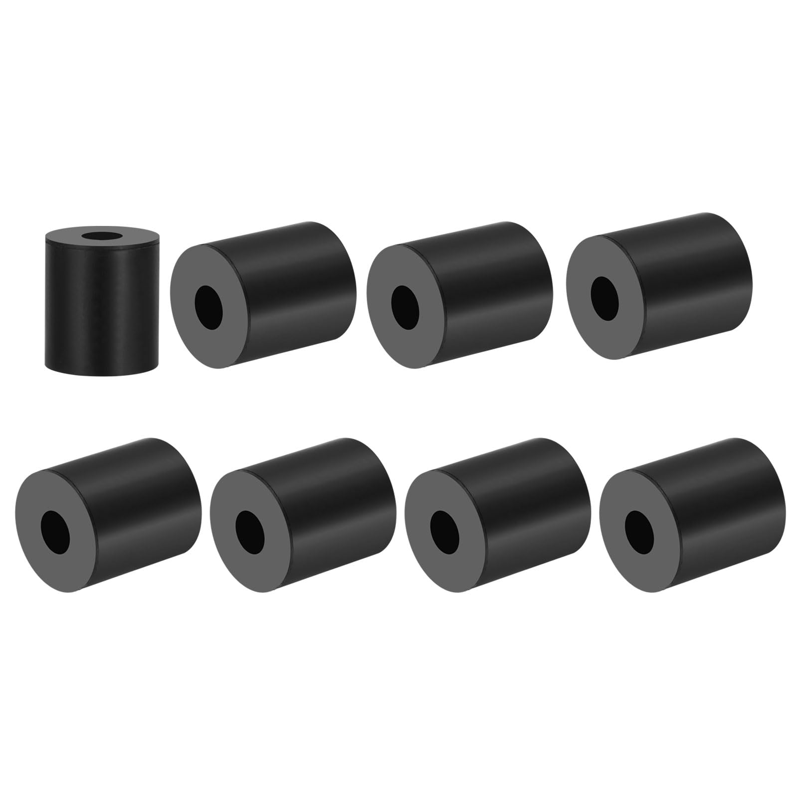 PATIKIL Multi Purpose Rubber Spacer, 8 Pcs 12mm ID x 35 OD x 40mm T Neoprene Round Anti-Vibration Isolation Pads Isolator Rubber Bushings Spacer Washer for HVAC Bolts Car Accessories