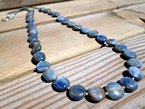 Kyanite and Hill Tribe Silver Necklace