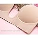 VeMee Self Adhesive Bra Strapless Backless Bra U Plunge Push up Silicone Bra for Women (Cup-B, Skin)