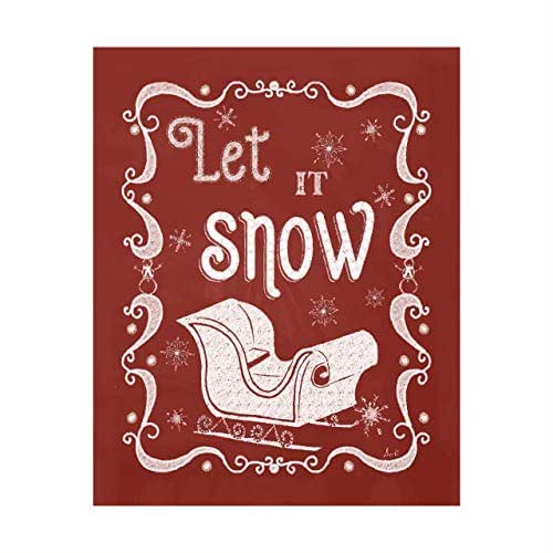 "Let It Snow" Christmas Songs Wall Art8 x 10 "Let It Snow" Christmas Songs Wall Art8 x 10