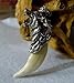 Pooqdo (TM) Fashional Wolf Tooth Necklace Steel Domineering Pendant for Men