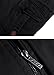 Lega Mens Casual Thick Jacket Cotton Stand Collar Outerwear (Black,US Small)