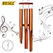 Zween Bamboo Wind Chimes for Outdoor and Indoor - Wooden Wind Chime with Amazing Deep Tone for Patio, Garden or Indoor Décor - Windchimes for Relaxation, Grace, Memorial of a Loved One or Sympathy