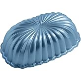 Nordic Ware Formed Fluted Loaf Pan, 6 Cups, Twilight Blue
