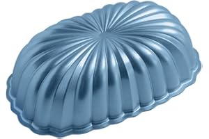 Nordic Ware Formed Fluted Loaf Pan, 6 Cups, Twilight Blue