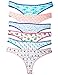 6 Pack Caramel Cantina Cotton Spandex Thongs