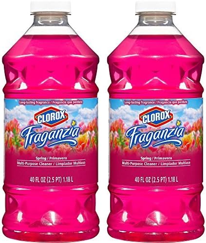 Clorox? Fraganzia? Multi-Purpose Cleaner, Spring Scent, Two 40 Fl. Oz Bottles (80 fl oz total) by Fraganzia