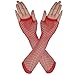 12pcs Set Women's Fingerless Fishnet Gloves Costume Party Accessories (Set A)