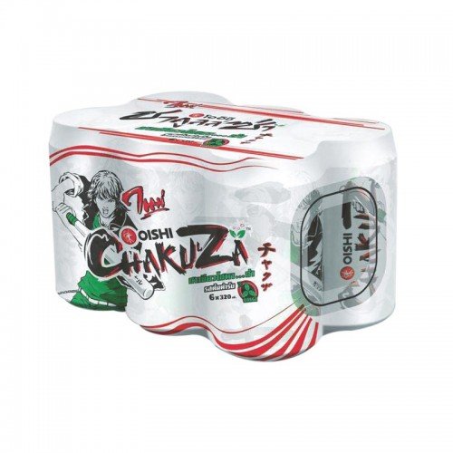 Oishi Chakuza Greentea Original 320 Ml. Pack 6