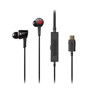 ASUS ROG Cetra in-ear ゲーミングヘッドフォン ROG CETRA PC モバイル Nintendo Switch用USB-Cコネクター 装備