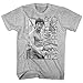 Bruce Lee Chinese Martial Arts Icon Be Water My Friend Adult T-Shirt Tee Grey