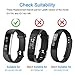 Letsfit Fitness Tracker with Heart Rate Monitor, Slim Activity Tracker Watch, Pedometer Watch, Sleep Monitor, Step Counter, Calorie Counter, Waterproof Smart Band for Kids (Replacement Bands-5 colors)