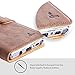Snakehive Leather Wallet for Samsung Galaxy Note 8, Luxury Genuine Leather Wallet with Viewing Stand and Card Slots, Flip Cover Gift Handmade in Europe for Samsung Galaxy Note 8 - Brown