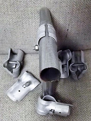 Master Halco 1-3/8" Inside Diameter Galvanized T-Clamps for Chain Link Fence / Kennel - 6 PACK