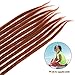 Noverlife 10 Strands 50cm/20″ Ginger Red Dreadlock Extensions, Single Ended Crochet Synthetic Dreadlocks Accessories, Jamaica Punk Hip-Hop Reggae Hair Braiding Wigs Faux Locs for Fashion Men Womenthumb 4