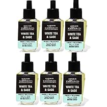 Bath & Body Works Wallflowers White Tea & Sage Diffuser Refill Bulbs – 10-Pack