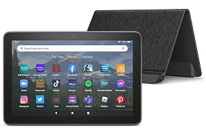 Amazon Fire HD 8 Plus tablet, 8" HD Display, 64 GB, bundle with Wireless Charging Dock - (2022 release), Gray