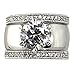 Wide Solitaire Round-Shape 4.28 Ct. Cubic Zirconia Cz Bridal Wedding 3 Pc. Ring Set with Eternity Bands (Center Stone is 2.75 Cts.)