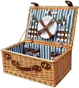 K P H 本物 蓋絶縁された屋外のピクニック用品ポータブルピクニックバスケット手作りの籐のバスケット収納バスケット