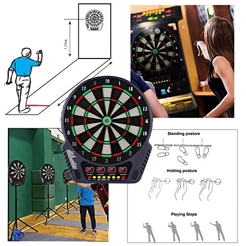 OMEILIA Electronic Dart Board, Dart Board Game Set Professional