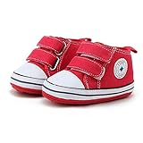 Itaar Baby Canvas Sneaker Classic Infant Toddler Dual Strap Trainer Anti-Skid Rubber Sole Prewalker Shoes