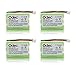 Odec Cordless Phones Battery for Motorola SD-7501 SD-7502 SD-7561 SD-7581 MD4250 MD4260 MD7101 MD7151 MD7161 MD725 V-Tech 89-1323-00-00 8913230000 89-0099-00- 00 (4pack 3.6V Ni-MH 1000mAh)