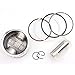 Wingsmoto GY6 100cc Piston Kit 50mm Big Bore Piston Rings Pin Set Moped Scooter 139QMB