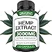 Hemp Oil Capsules - Best for Pain Relief & Anxiety (3000mg / 120 Capsules) Natural Hemp Extract - for Great Sleep, Rest and Health Benefits