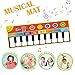 Cyiecw Piano Music Mat, Music Dance Mat Keyboard Playmat with 19 Keys Piano Mat, 8 Selectable Musical Instruments Build-in Speaker & Recording Function for Kids Girls Boys, 58.26 x 23.62 inches
