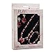 Dress Up America Princess Jewelry Set For Girls - Red And White Jewelry Dress Up Kit For Kids