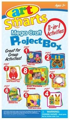 Art Smarts- 8 in 1 Mega Craft Project Box