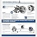 Callahan 513123X2 [2] Pair Front Premium Grade [ 5 Lug ] Wheel Hub Bearing Assemblies [ 513123 ]