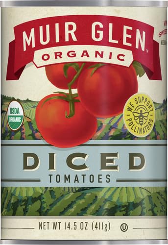 MUIR GLEN ORGANIC DICED TOMATOES, 14.5 OZ.