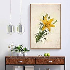 Floating Framed for Living Room Bedroom Vintage Flower...