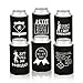 Funny Beer Can Coolers - 8 Pack Party Favor Drink Coolers - Valentine's Day Gift for Men, Bachelor Parties - Novelty Beverage Insulators with Clever Jokes and Sayings for Beer Drinking Man