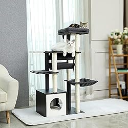 PEQULTI 51.4 Inches Modern Cat Tree Premium 6