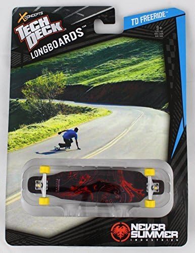 1 TECH DECK FINGERBOARD - LONGBOARD - NEVER SUMMER INDUSTRIES - Flower