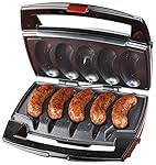 Johnsonville BTG0498 Sizzling Sausage Grill, Black/Stainless