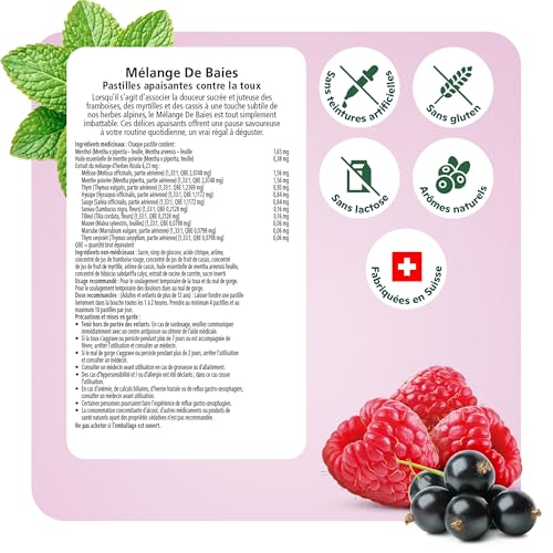 Ricola Berry Medley Herbal Cough Drops - 45 Count | Made with Swiss Alpine Herbs and Low Menthol for Everyday Throat and Voice Care - Throat Lozenges with Low Sugar