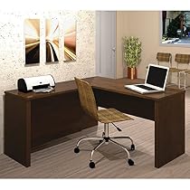Prestige Plus L-Shaped Workstation - Chocolate