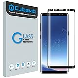 Galaxy Note 8 Screen Protector, Cubevit Full Coverage / Bubble Free / Anti-Scratch / HD Clear 3D Curved Premium Tempered Glass Screen Protector Film for Samsung Galaxy Note 8 2017 - Black